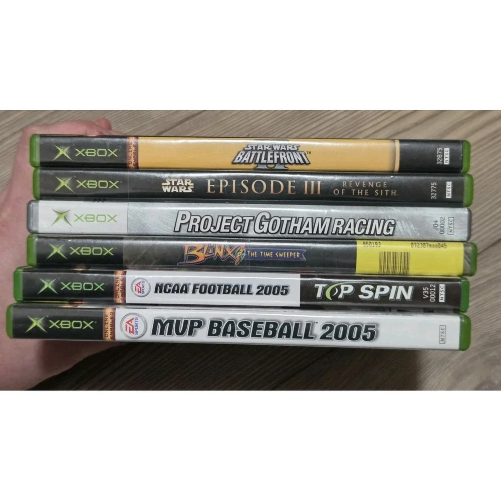 Xbox Game Bundle Lot Of 6 Star Wars Blinx Project Gothem /w Manuals‎ Live Cards
